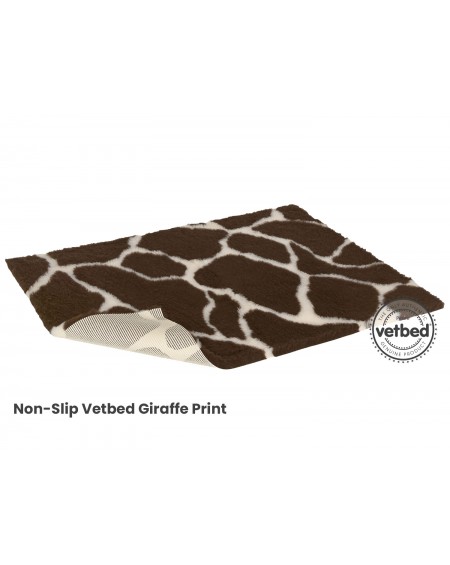 Nonslip Vetbed Giraffe print (με λάστιχο)